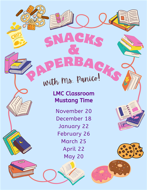 snacks and paperbacks