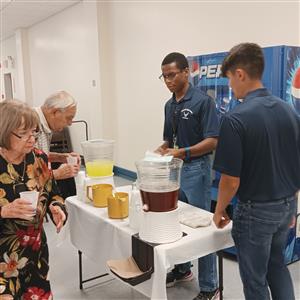 Cadets at Senior Center#1