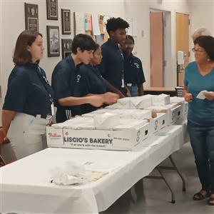 Cadets at Senior Center#2